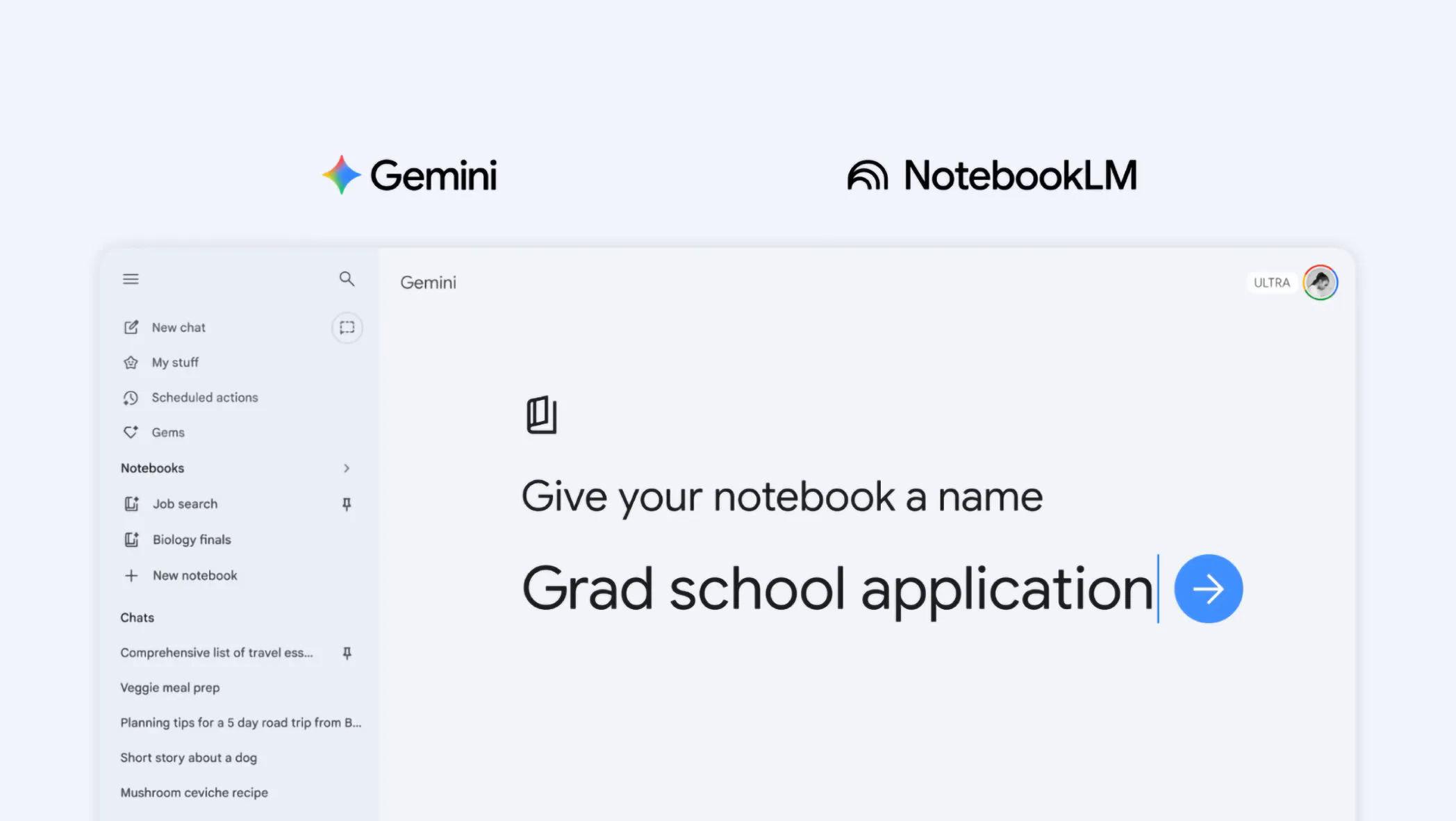 Gemini 推出 Notebooks 打通 NotebookLM